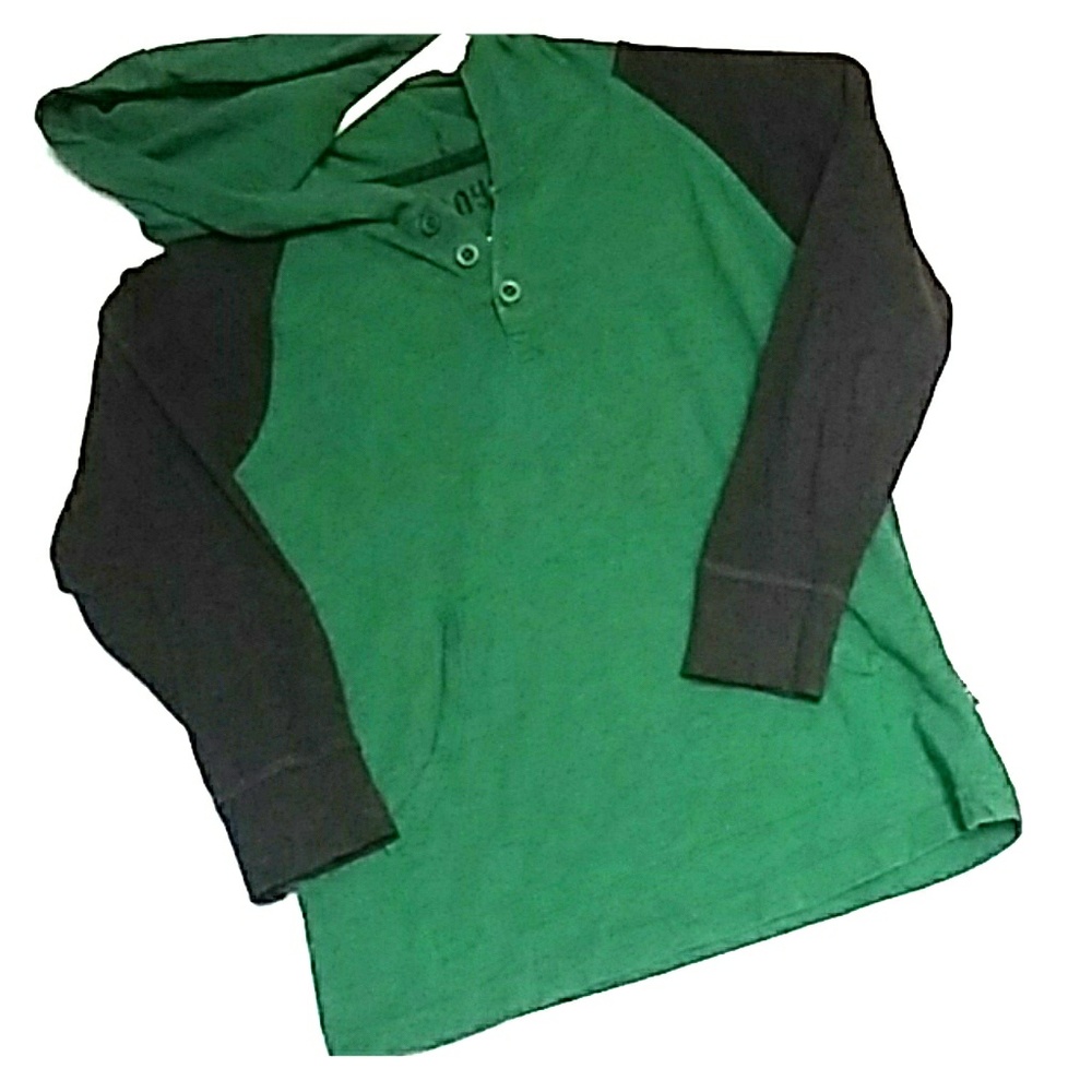 Long sleeve hooded shirt